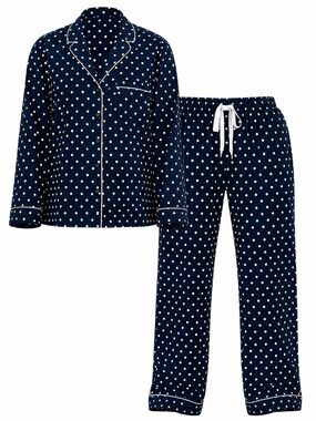 Victoria’s Secret Cotton Pajama/Lounge Set-Black/White – Size S/XS